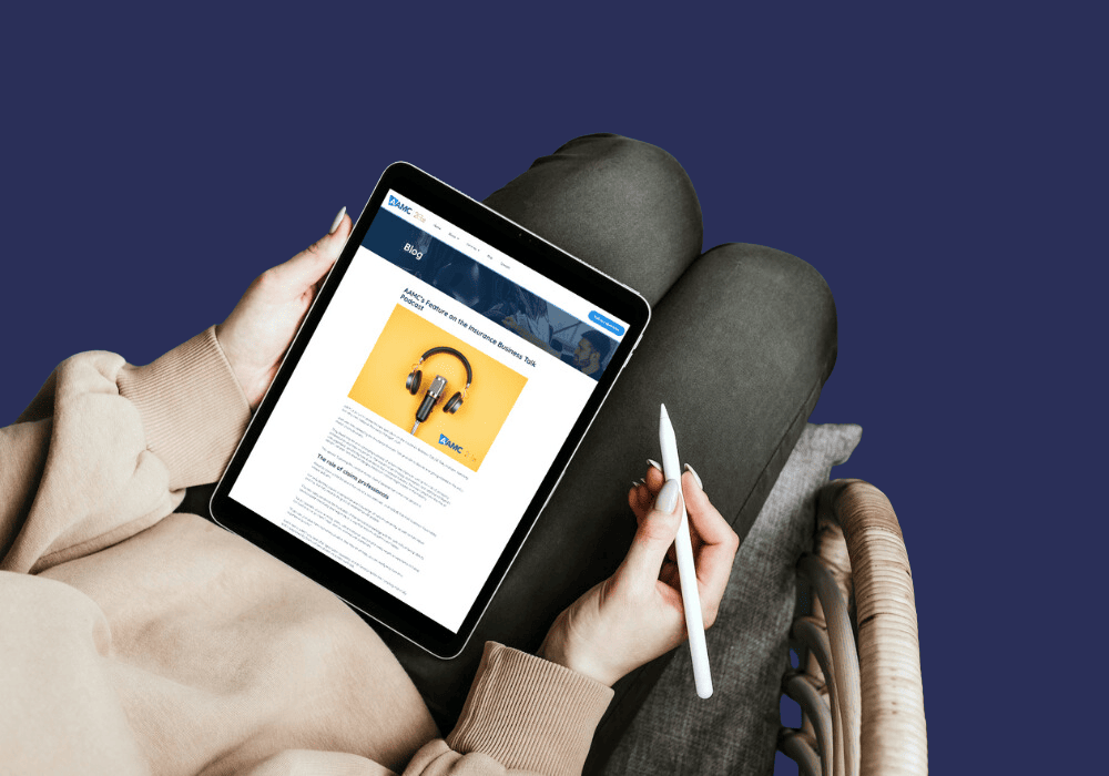 AAMC blog on a tablet screen