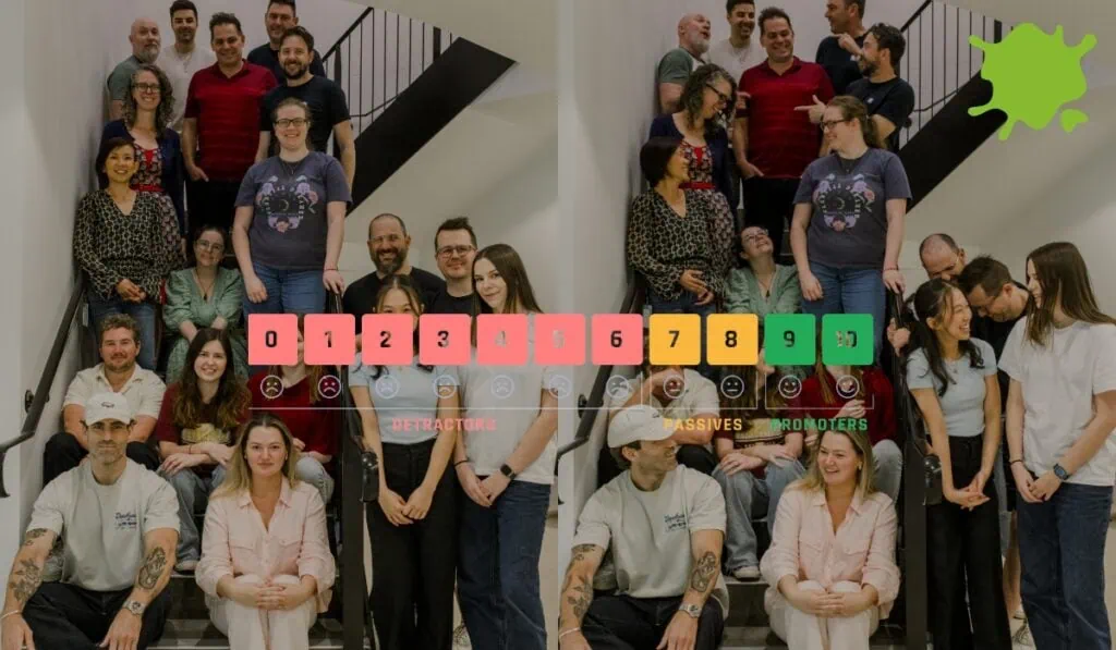 Two Excite Media photos side by side with the excite logo and ENPS graphic overlaid, numbers 1-6 are red, 7 and 8 yellow, and 9 and 10 green