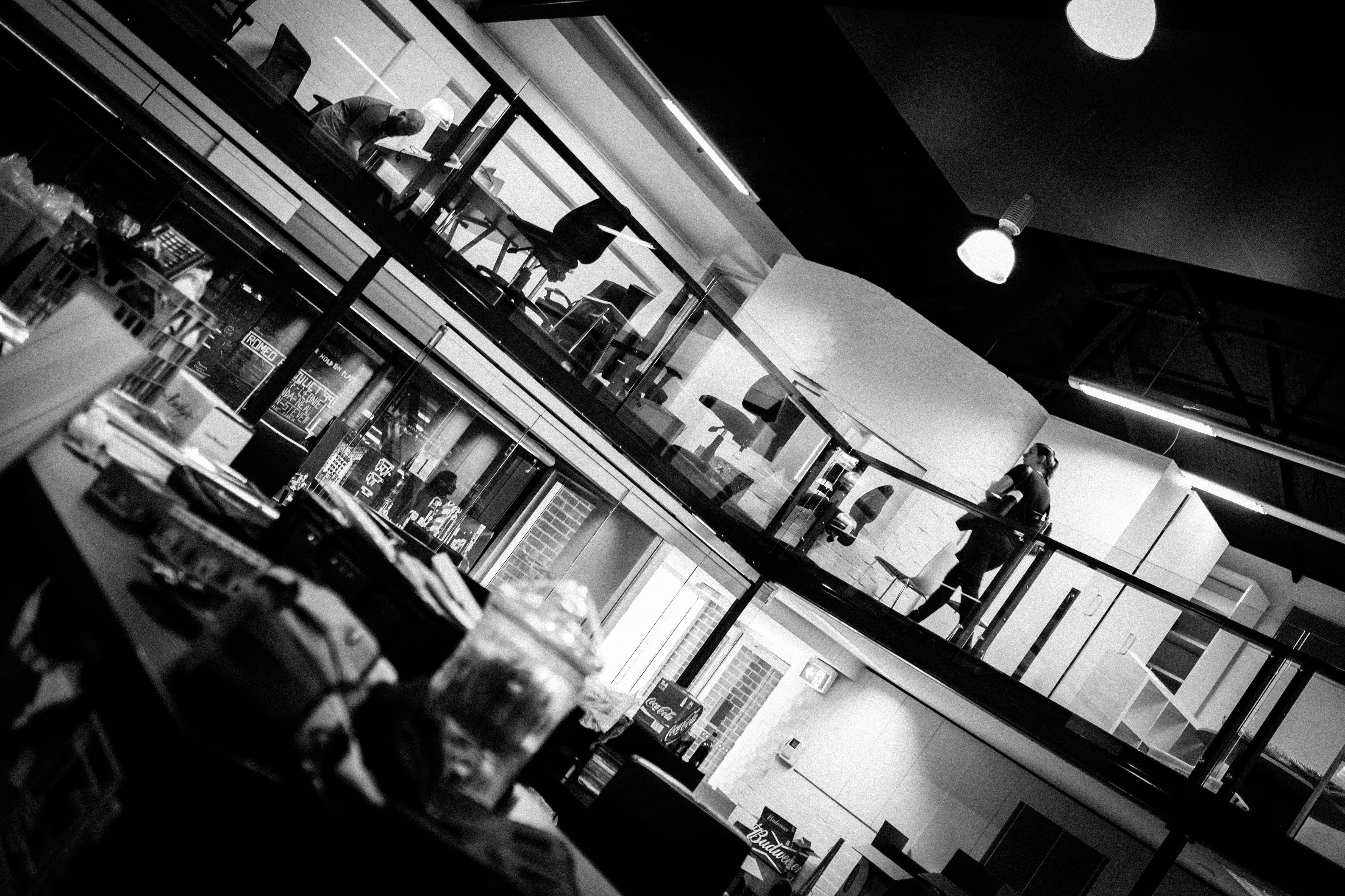 B&W office pic