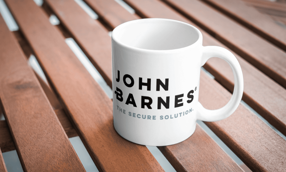 photo of john barnes branded mug