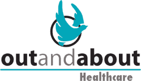 out and about logo