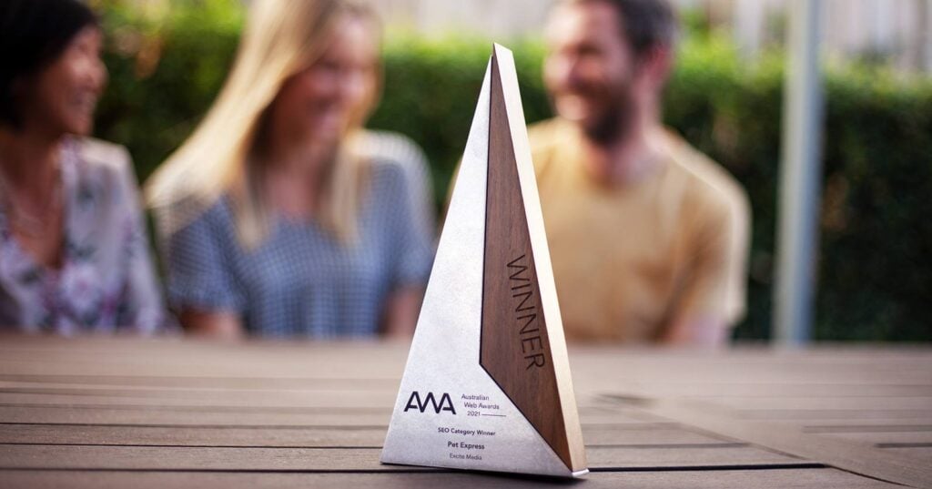 Australian Web Award SEO Winners 2021